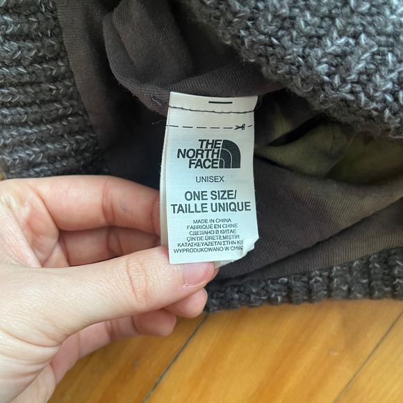 The North Face Beanie Hat Gray Knit Unisex One Size California Heritage - Picture 3 of 4